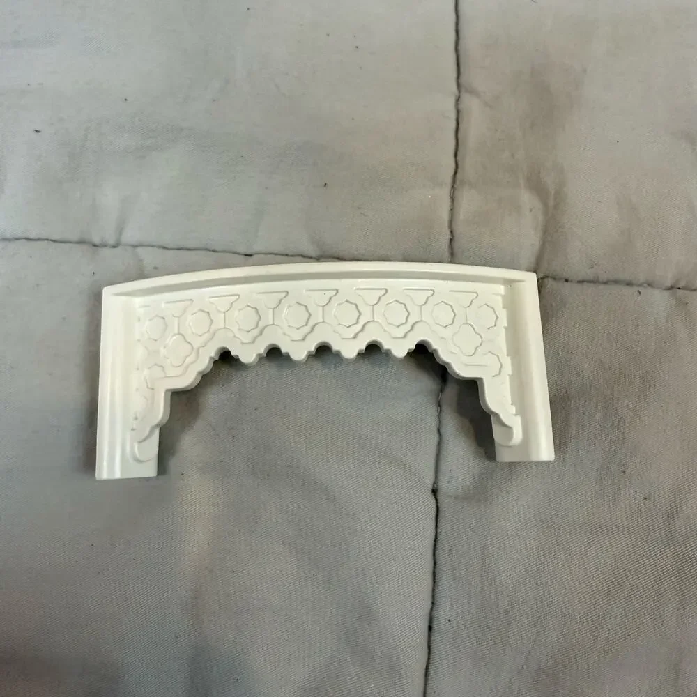 Playmobil Princess Castle 3019 Replacement Piece Part White Trim Decorative Arch